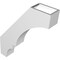 Ekena Millwork 3 1/2-in. W x 16-in. D x 20-in. H Balboa Architectural Grade PVC Knee Brace BRCP035X16X20BOA - alternate 3